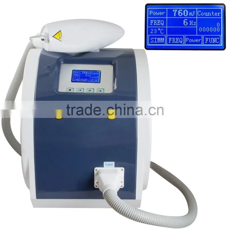 Tabletop Nd yag laser tattoo removal machine