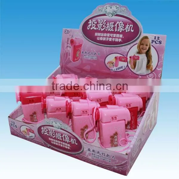 2014 NEW Projection Lighting Toy DV Camera with Candy/Cartoon Toys/Funny Toys