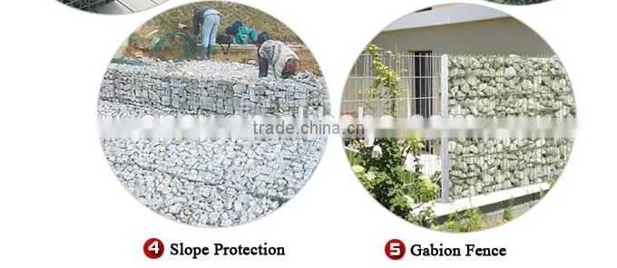 1mX0.5mX0.5m Galfan hot-dipped galvanized welded stone gabion basket retaining wall for parking area