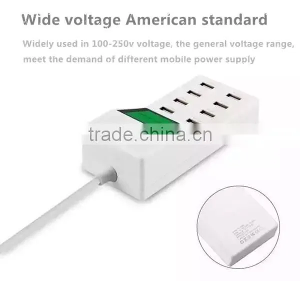 8 Multi-Port USB Charging Station Wall Travel Charger USB Socketet