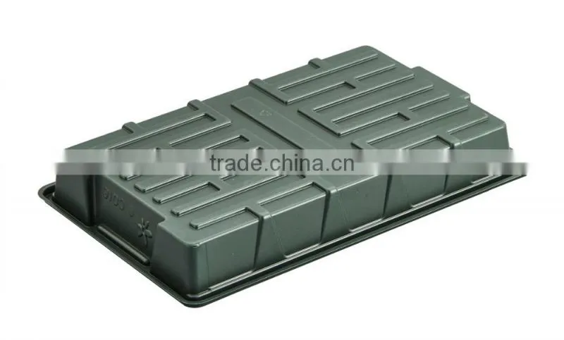 High quantity 24 cells black PS seeding tray with lid