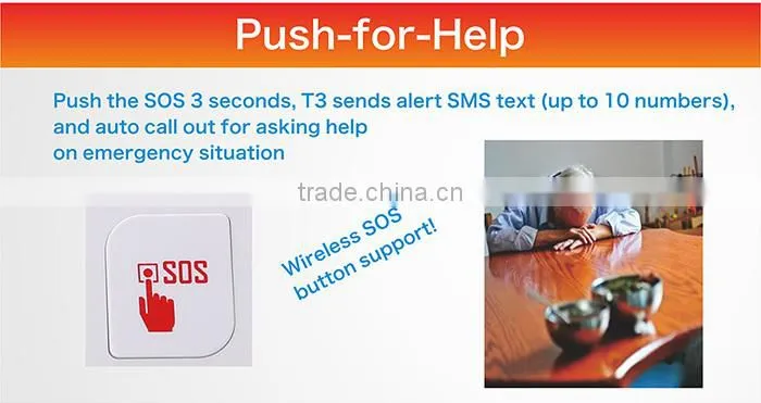 medical elderly alarm monitoring system GSM auto dialer
