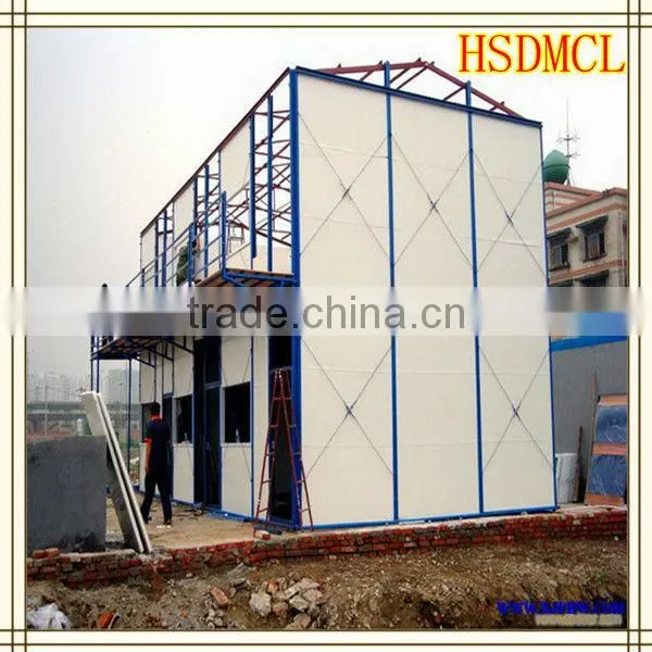 China stainless steel plate sandwich panel prefabricated house