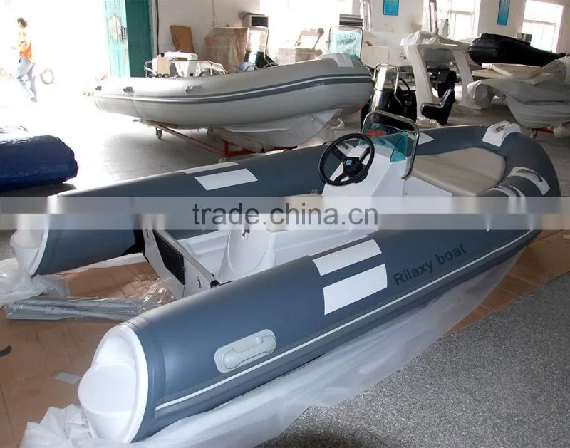 Rilaxy Recreational Boat 230cm - 400cm Small rigid Fiberglass hull inflatable Boat