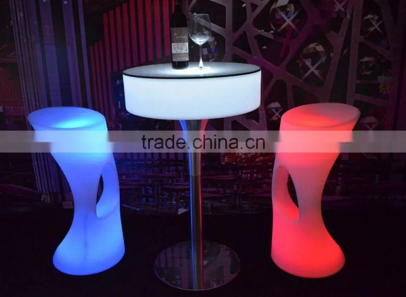 Belly Bar Cocktail Table with optional height adjustment