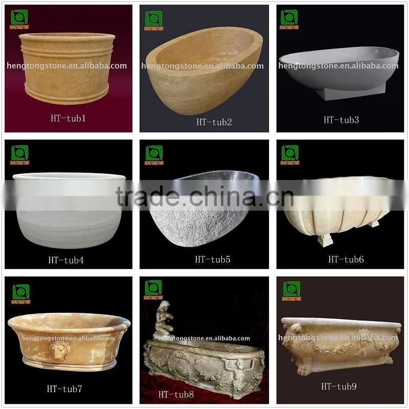 Unique natural marble classical bathtub