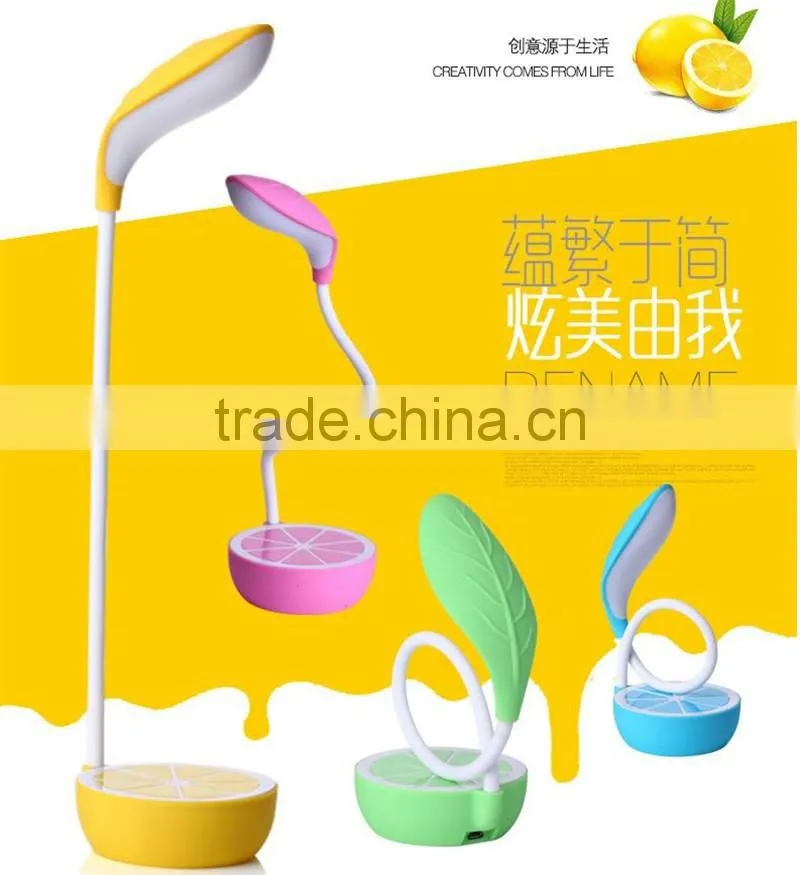 CT-746 Lemon Lamp LED eye protection desk lamp Foldable study lamp USB Rechargeable Lamps Night lamp
