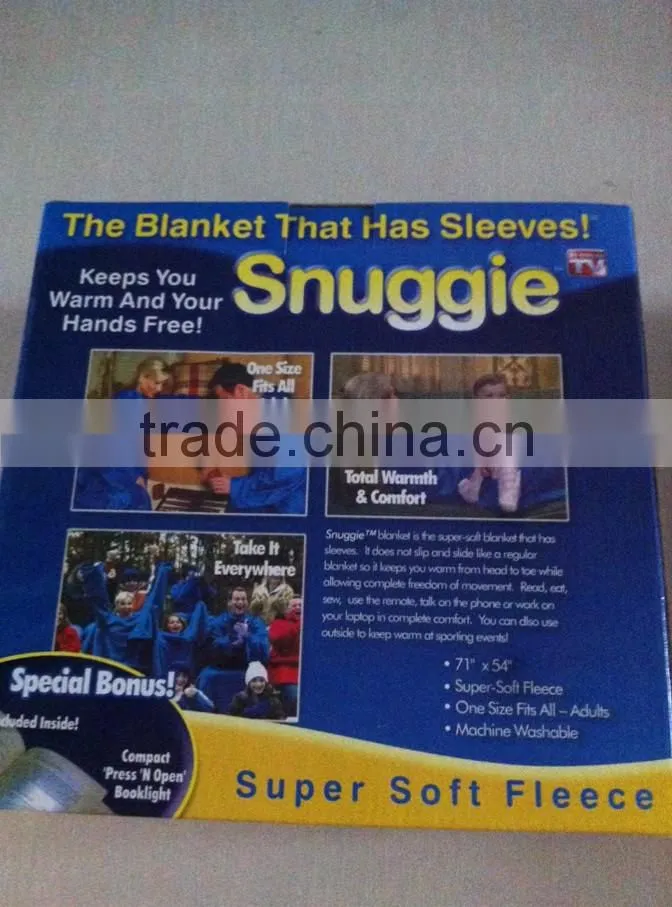 Creative Lazy Warm Snuggies, The Home Winter Blanket With Sleeves, Leisure Keep Warm Fleece Blanket For TV Time/Reading Time/Bed