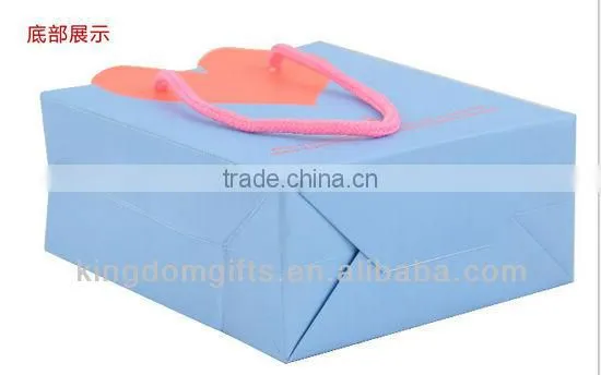 Pink Heart Design Art Paper Bags