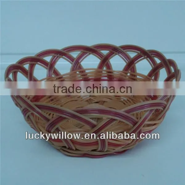 factory recycled plastic woven fruit basket