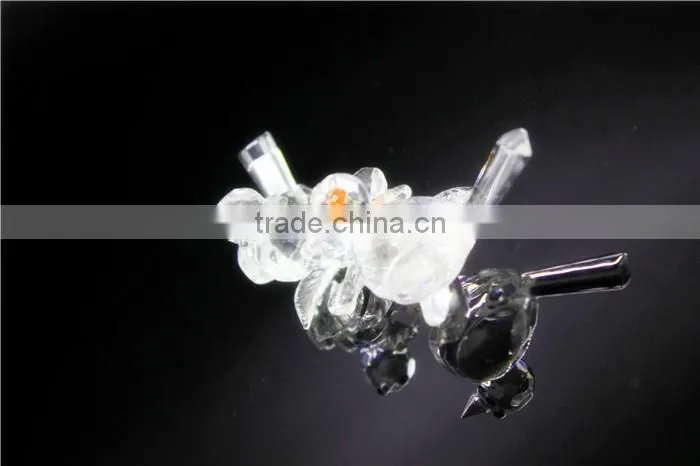 2016 Fashionable cheap customized logo promotional wedding crystal pig model gift