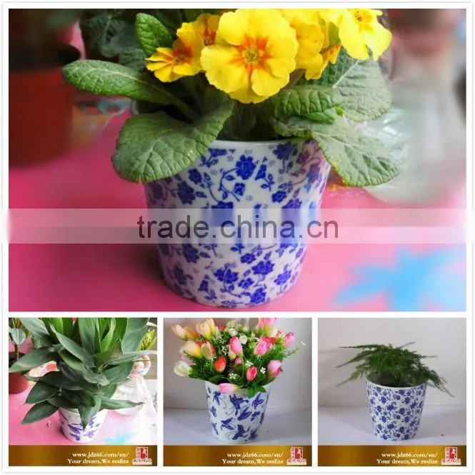 Decorative ceramic flower pot