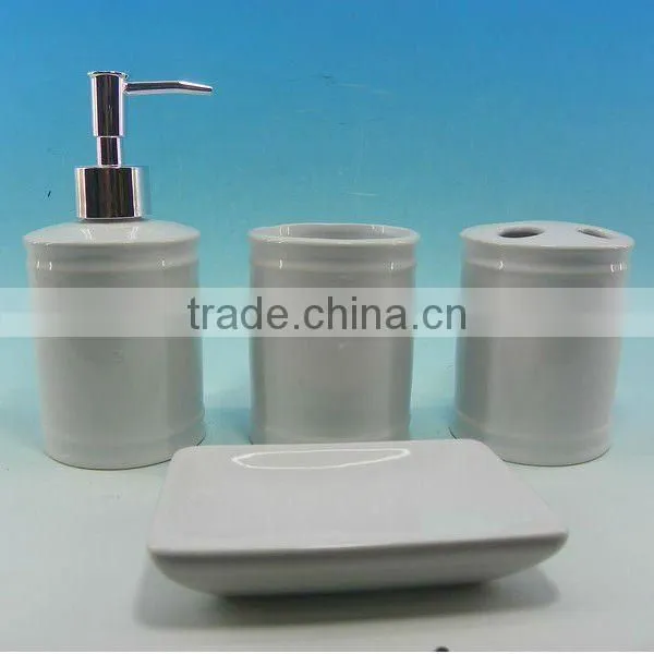 2012 hot sale Ivory 4pcs ceramic sanitary ware