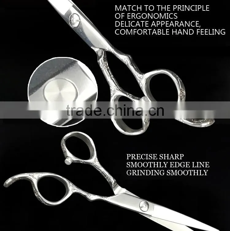 QJ-HS102 Convex Blade Japan VG-10 Cobalt Steel Hair Scissors Wholesale