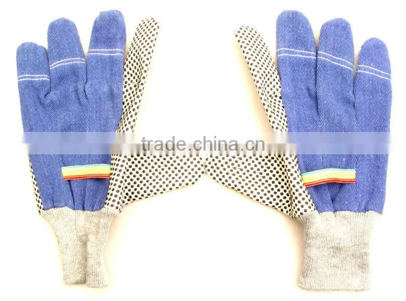 Cotton Garden Glove With PVC Dots