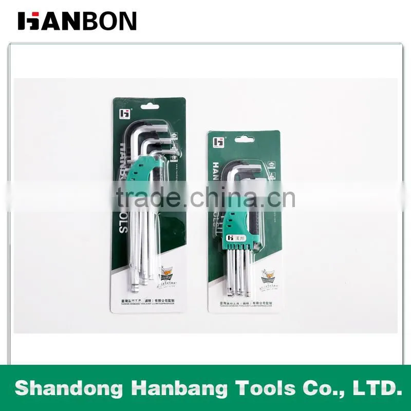 9Pcs Long Arm Ball Point Hex Key Set(Metric)
