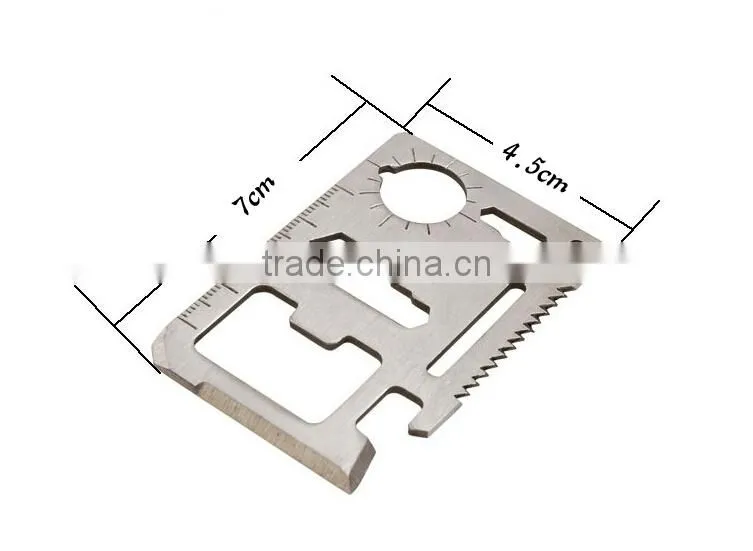 11 in 1 Mini Emergency Survival Multi Function Card Tool