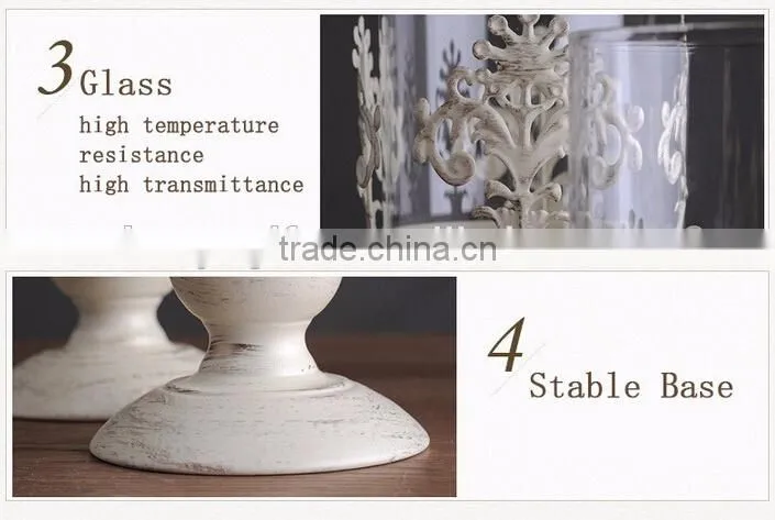 Vintage European style glass candle holder, candlestick for home / bar/ dinner table/ wedding