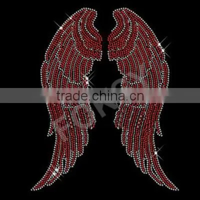 Heat transfer iron on motif Citrine Angel Wings