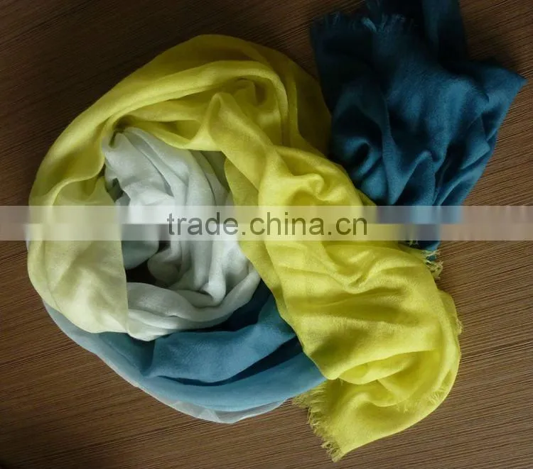 women worsted dyeing and finishing shawl