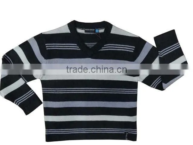 stripped pullover fashion men sweaters with zipper