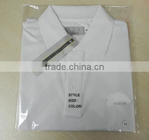 Plain White Polo Golf Shirt Dry Fit
