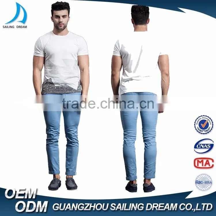 Cheap wholesale price high quality print woven cargo mens casual pants