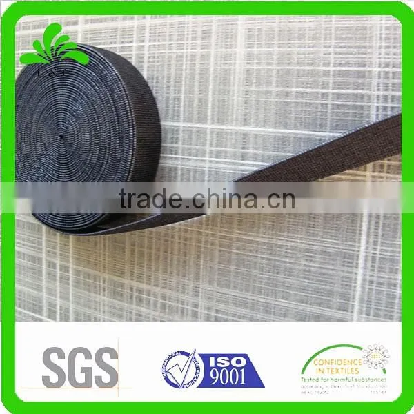 1.5cm wide elastic webbing black elastic band