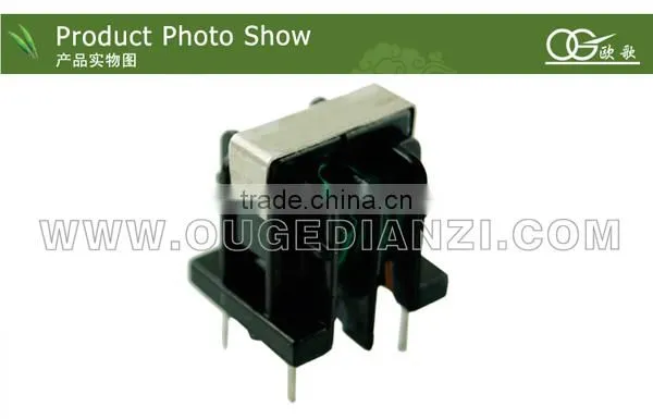 UU 10.5 vertical flyback high frequency transformer with fly wire