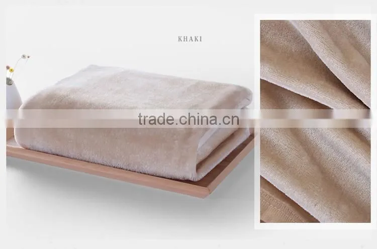New design blanket thick fleece travel with trim