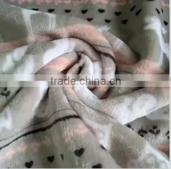 China Factory 100% polyester Check Design Throw Flannel Sherpa Blanket