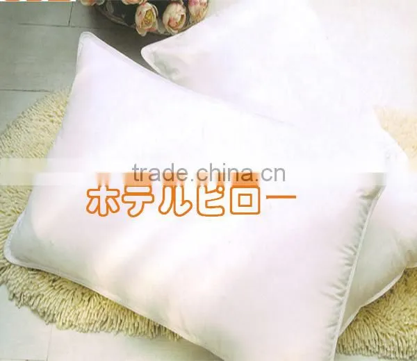 100% cotton 233TC microfiber filling double piping 1000g hotel pillow