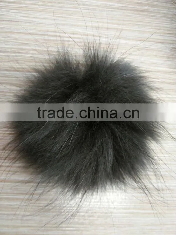YR892 Hot Sale 12cm Diameter Colorful Raccoon Fur Ball