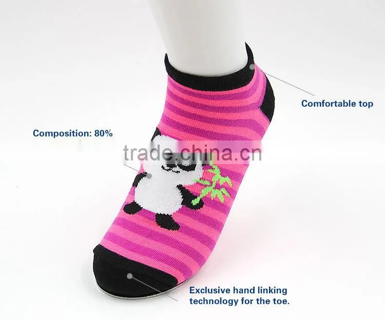 china panda printing socks/custom baby lovely socks/socks