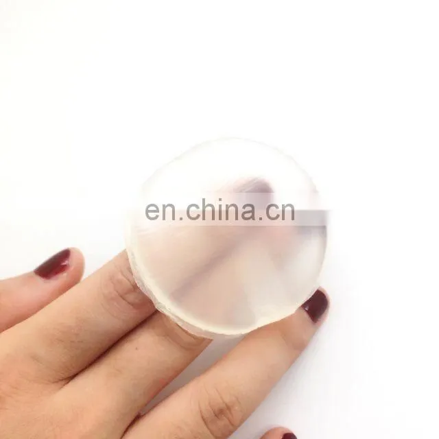 Alibaba whosale washable foundation transparent 100% silicone makeup power puff