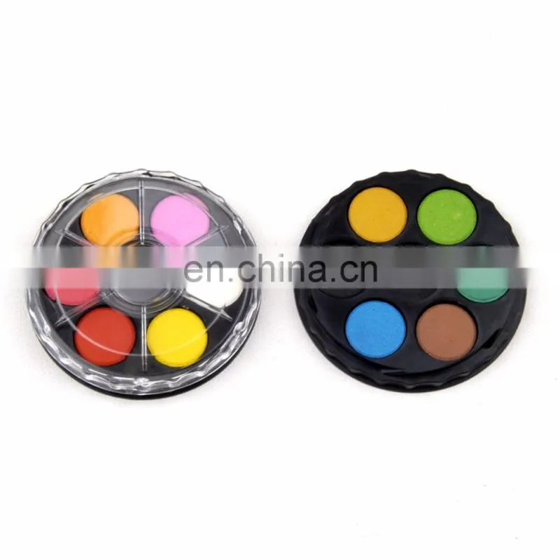 12 colors solid tempera discs