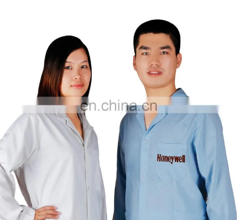Accept Customized logo static dissipative esd smock garment with good breathability