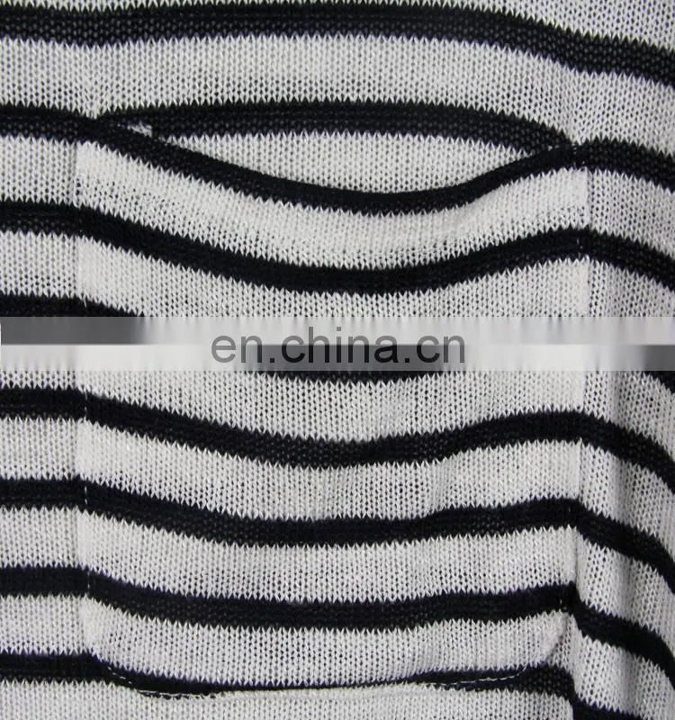 2016 new comfortable striped long sleeved shirt with Women