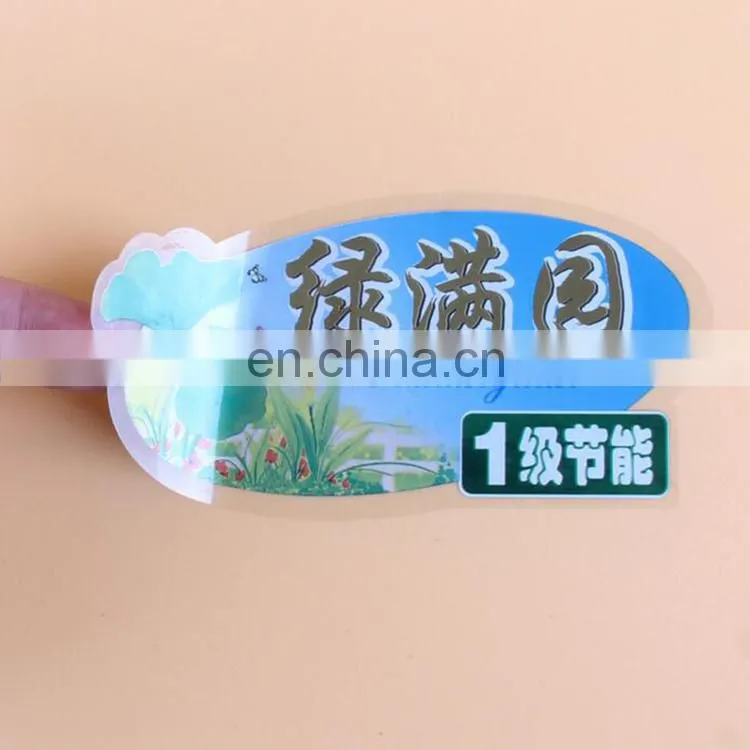 Colorful printing custom shape adhesive plastic pvc vinyl sticker paper roll