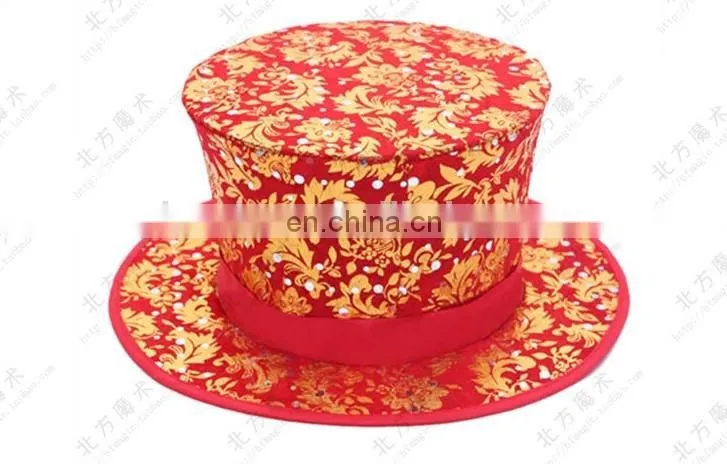 Magic Tricks hat folding Magician's Hat magic hat golden Party Magic