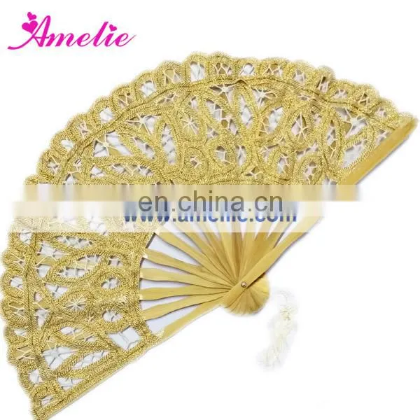 20cm Light orange wedding decoration product bridemaid fan