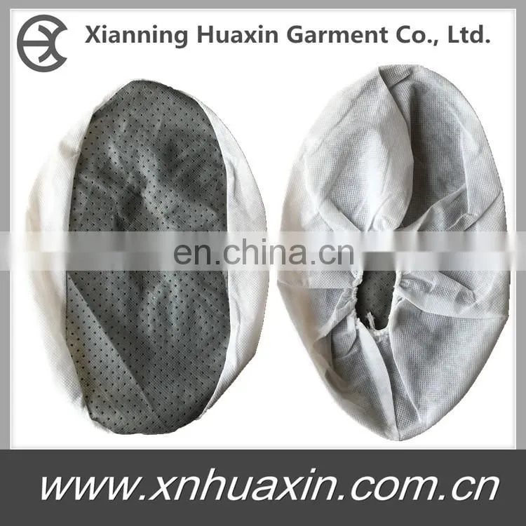 Lightweight Nonwoven PP Shoecover with PVC Dots Sole