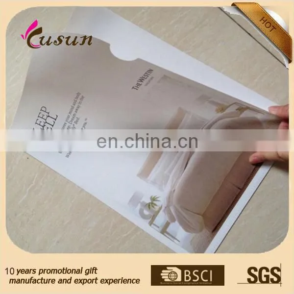 Lovely cartoon character design full color UV printing L clip plastic clear file folder PP