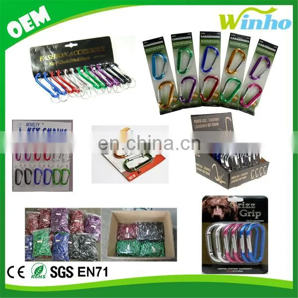 Winho custom promotional aluminum carabiner
