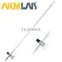 AKM LAB Glass Burette Set With PTFE Stopcock