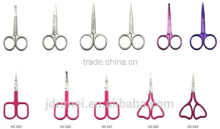 shaped scissors , moustache scissors , manicure scissors