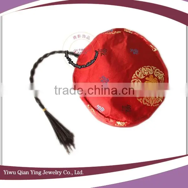 china red cotton wig caps