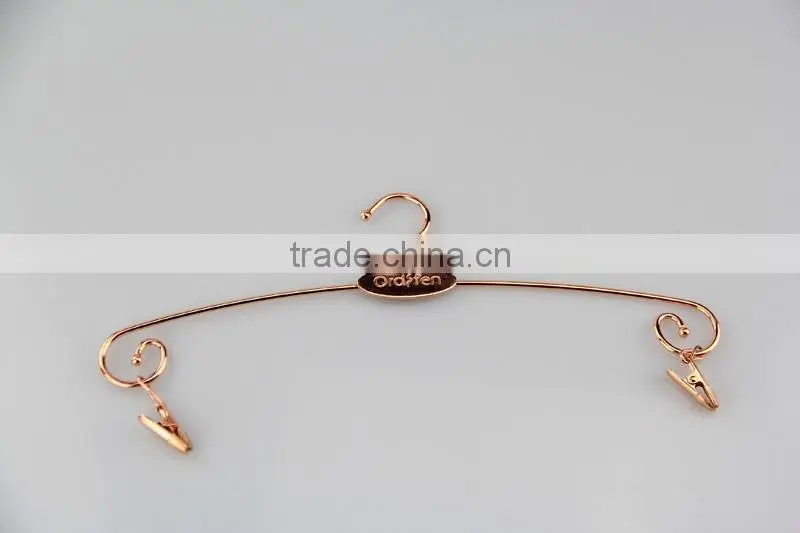 HA6940 promotional metal underwear hanger women bra cheap hanger