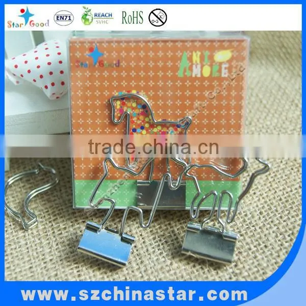 Cute smile shape PVC with metal paper clip