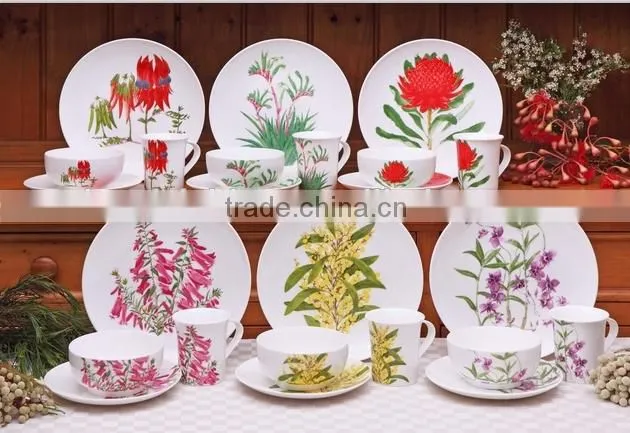 16pcs new bone china dinner set with bone china decal ceramic bone coffer mugsceramic bone china plates and with the porcela